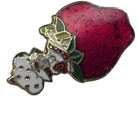 Strawberry Shortcake American Greetings AGC Enamel Pin Brooch 1980s Vintage￼ - Picture 7 of 9
